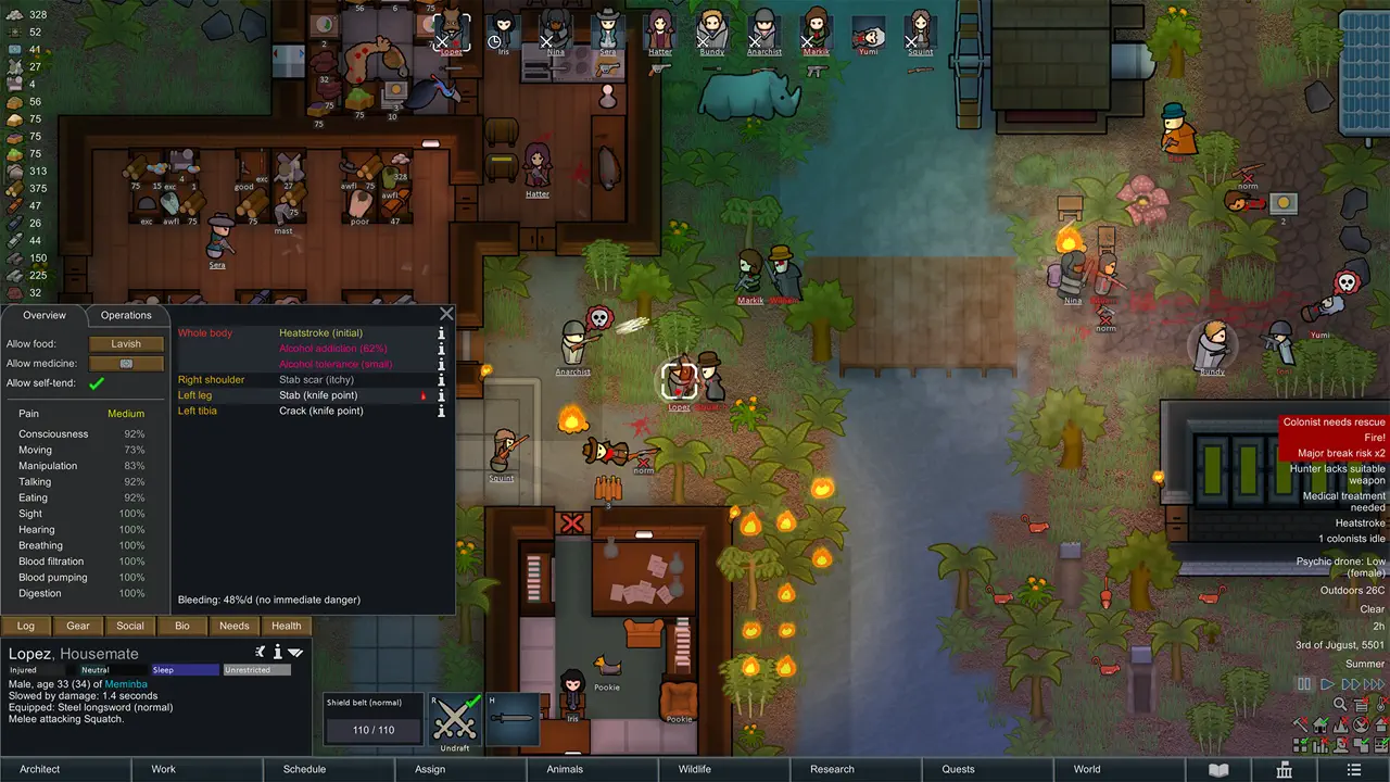 RimWorld catalog card